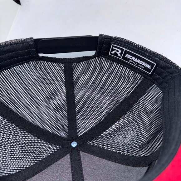 SRT Hellcat Project Torque Red & Black Snapback Hat Trucker Mesh Cap - Picture 4 of 5